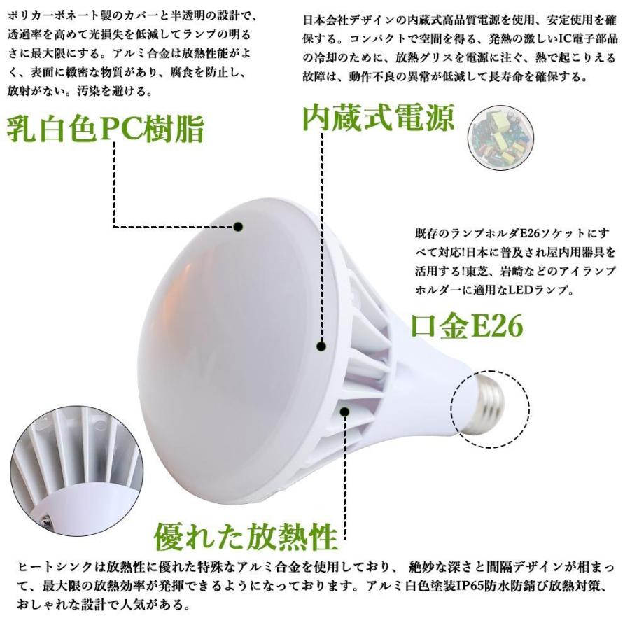 新型 バラストレス水銀灯E26 400W相当 全光束5600lm PAR38 高輝度 落下