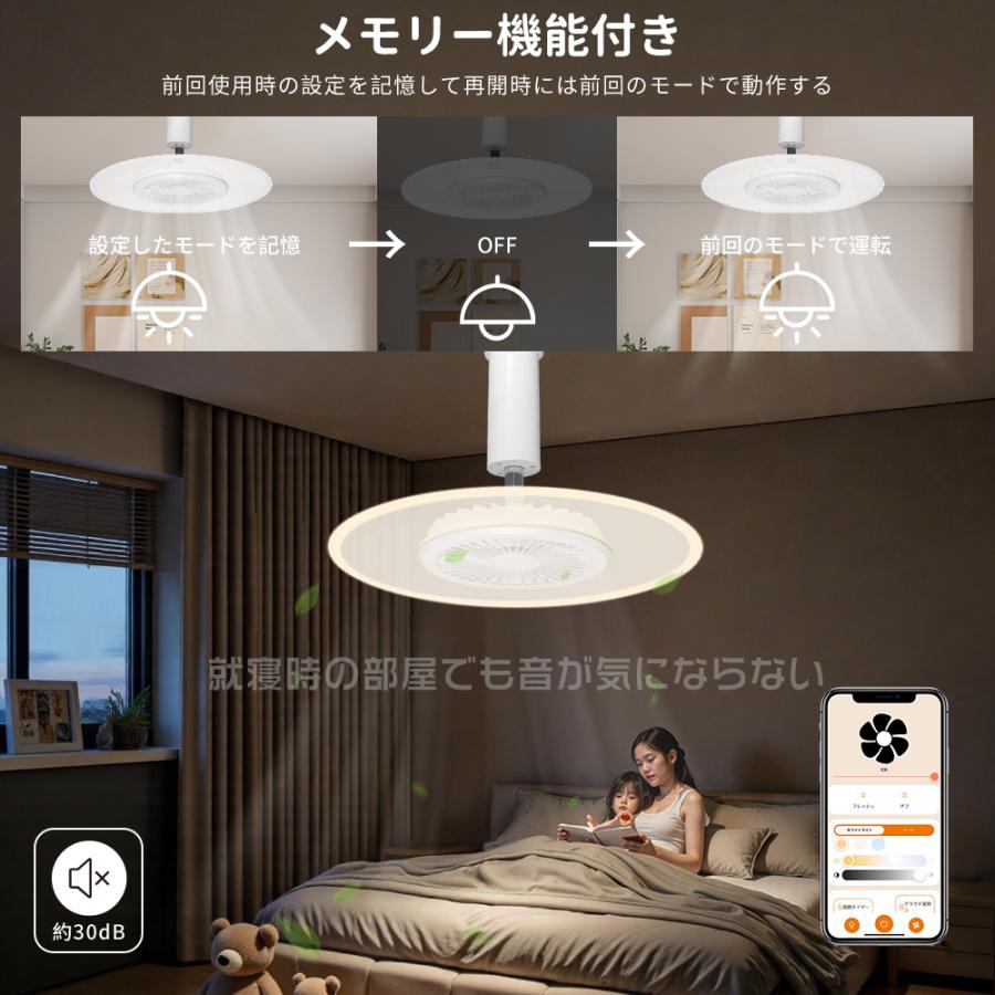 シーリングファンライト LED サーキュレーター シーリングライト 8畳