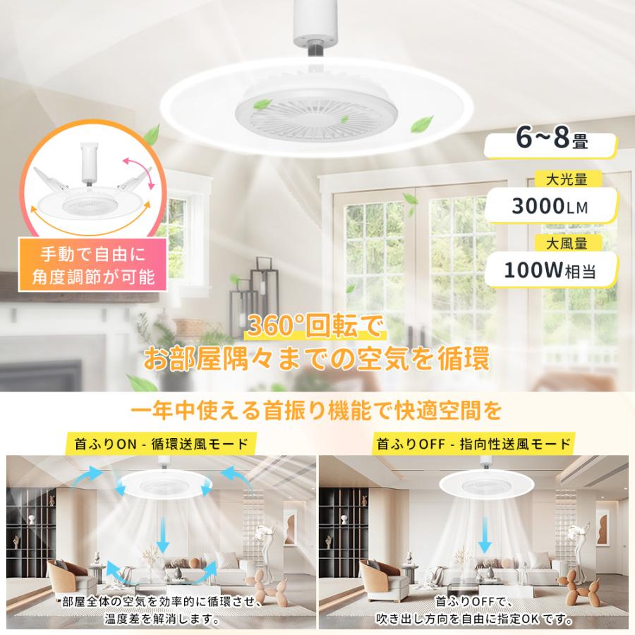 Alexa対応】ファン付きシーリングライト led 導光板 6畳 8畳 ファン