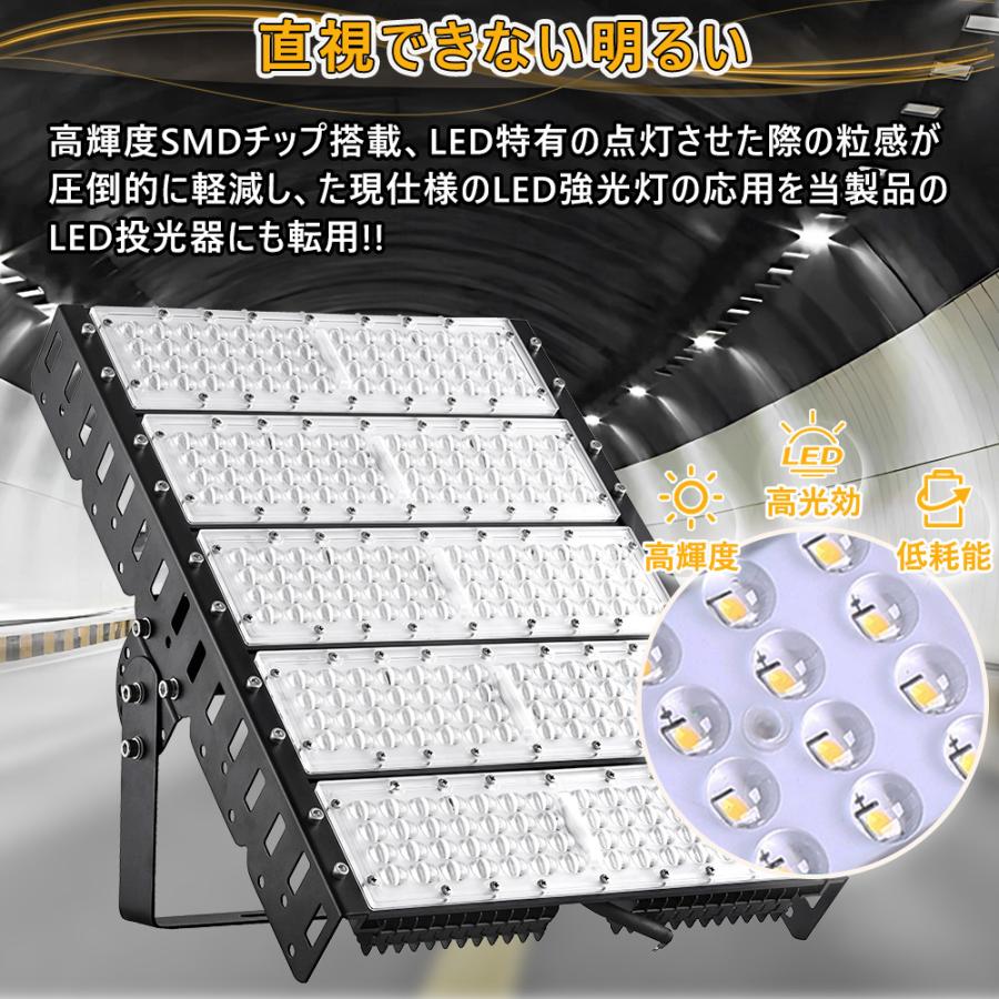 2台セット一年保証 【超爆光】薄型LED投光器 250W 2500W相当 IP65 