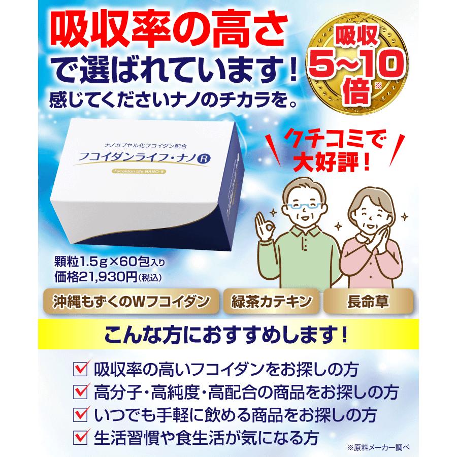 フコイダン ライフ・ナノR 12箱セット 吸収5〜10倍 低分子ではなく 高
