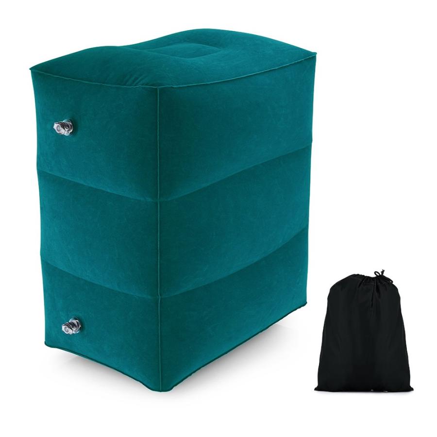 フットレスト 足置き 飛行機 旅行 足の疲れ むくみ対策 エアー オットマン エアクッション 携帯しやすい 3段階の高さ調節 オフィス 足枕 車 旅行グッズ 新幹線 Bhc M04 Bhcanaeヤフー店 通販 Yahoo ショッピング