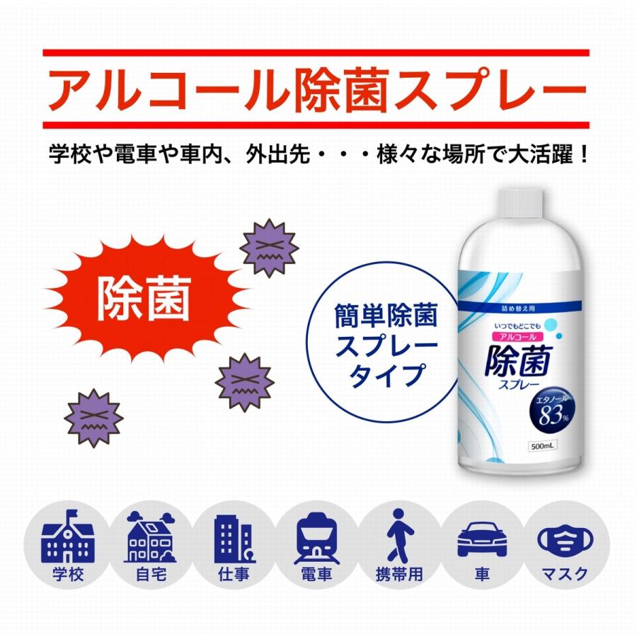 [即納] 高濃度アルコール83% 詰め替え 500ml アルコール 業務用 アルコール消毒液 消毒 除菌アルコール 手 アルコール除菌 手指消毒 除菌アルコール｜bhd｜05