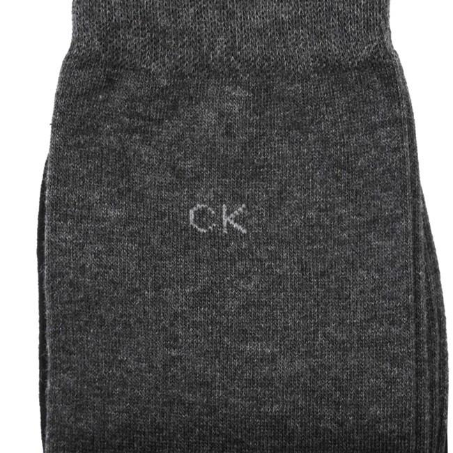 Calvin Klein A91219 F52 カルバンクライン ソックス 3足セット ライトグレー グレー ブラック ワンポイント CK 刺繍 メンズ 靴下｜bheart｜04