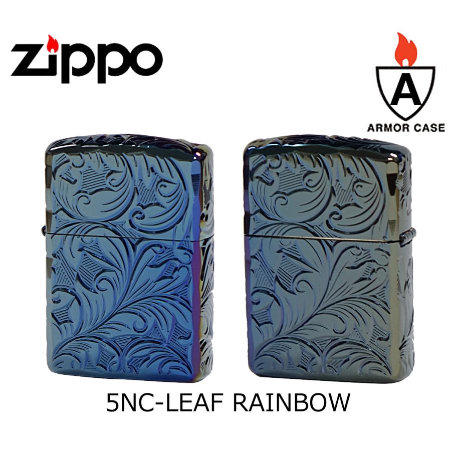 zippo ジッポ ジッポー 5NC-LEAF (R) チタンコーティング レインボー 