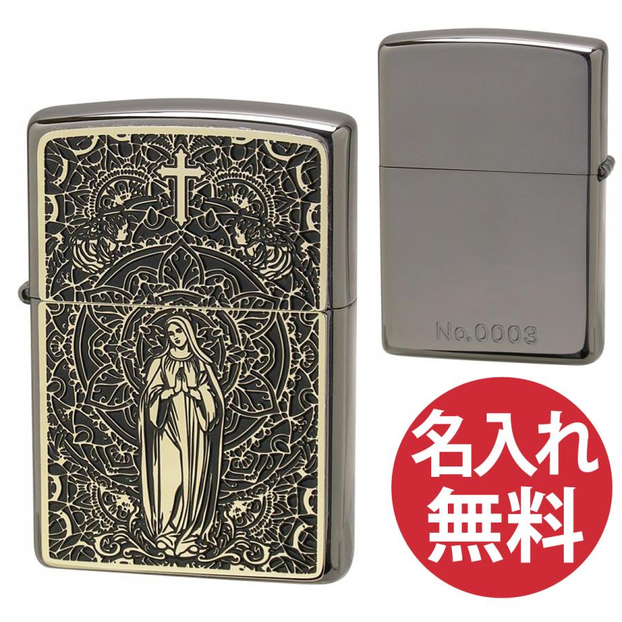 zippo ジッポ ジッポー Black Metal BM(G) マリア NB ネオブラック 