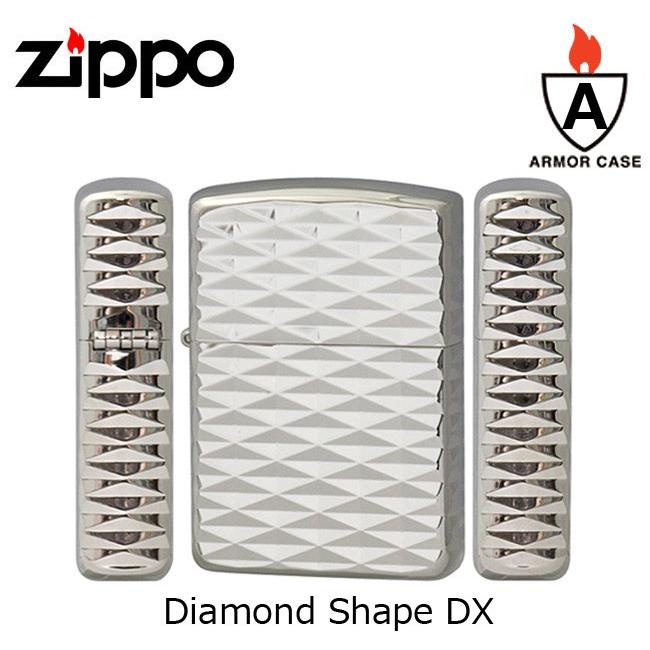 zippo ジッポ ジッポー Diamond Shape DX (A) シルバー 4面加工 