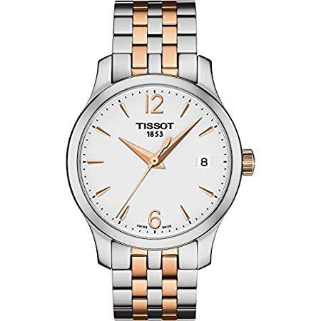【高い素材】 レディース 時計 Tissot Watch Steel Stainless Tone Two 'Tradition' T0632102203701 Women's 腕時計