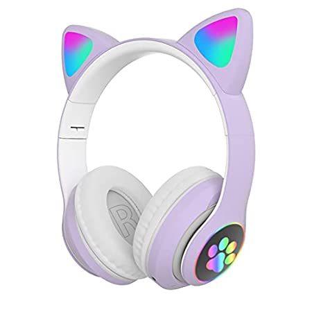 雑誌で紹介された Headset Ear Cat- Mic,Girl with Headset Gaming flower Rape Headset LED with イヤホンマイク、ヘッドセット