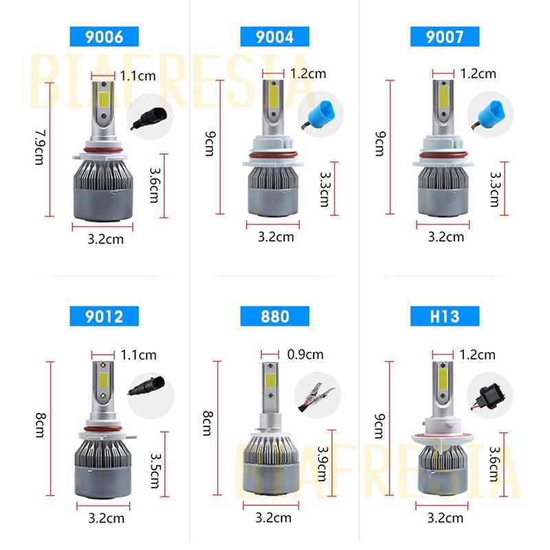 ヘッドライト LED 車用 フォグランプ バルブ 2個セット 交換用 取り替える H4/H7/H8/H9/H10/H11/H13/H16/9004(HB1)/9005(HB3)/9006(HB4)/9007(HB5)/9012 高輝度｜biafresia｜12