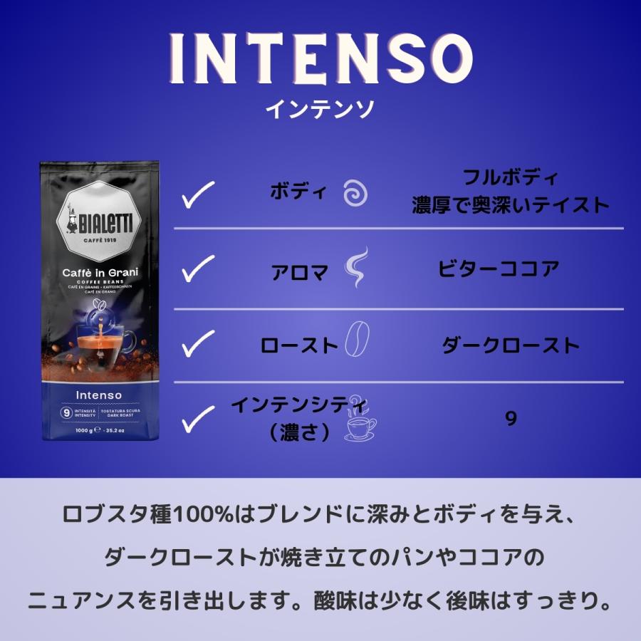 公式】ビアレッティ コーヒー豆 1kg カフェグラーニ インテンソ