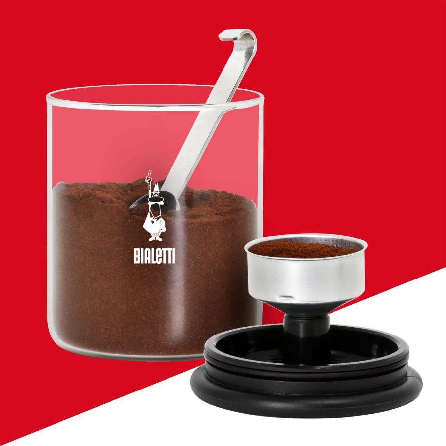 【公式】 ビアレッティ バラットロ スマートコーヒージャー＜スクープ付 ガラス コーヒー 密閉 キャニスター 家庭用 人気 プレゼント ギフト 贈り物＞ | BIALETTI | 02