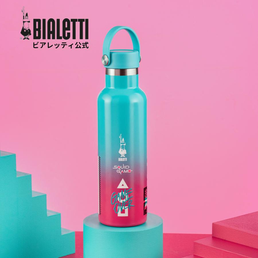 ビアレッティ イカゲーム サーモボトル ＜ステンレス マグ 保冷 保温 二層 断熱 レジャー キャンプ オフィス 蓋付 フタ付き アウトドア プレゼント ギフト＞ | BIALETTI