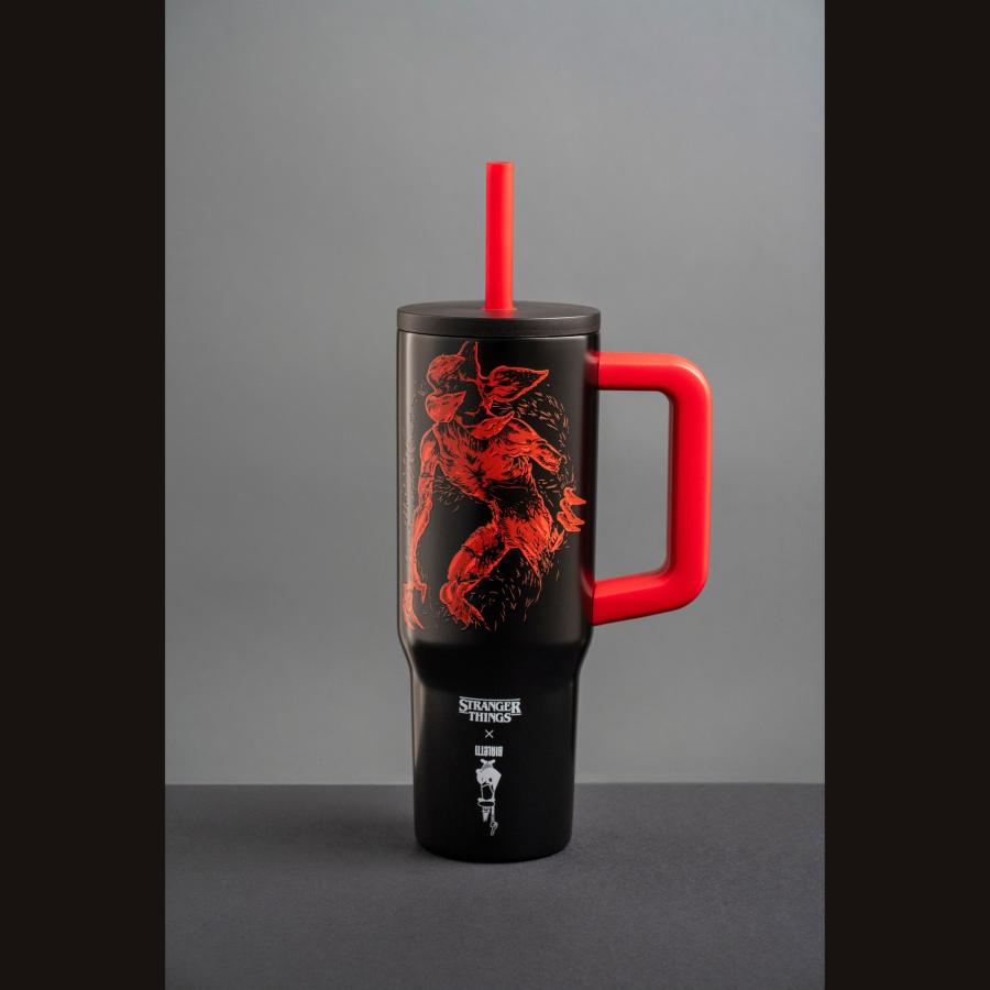 【公式】ビアレッティｘストレンジャーシングス グローインザダーク タンブラー900ml ＜ 真空 耐熱性 保温 保冷 まほうびん 魔法瓶 水筒 ネットフリックス ＞ | BIALETTI | 01