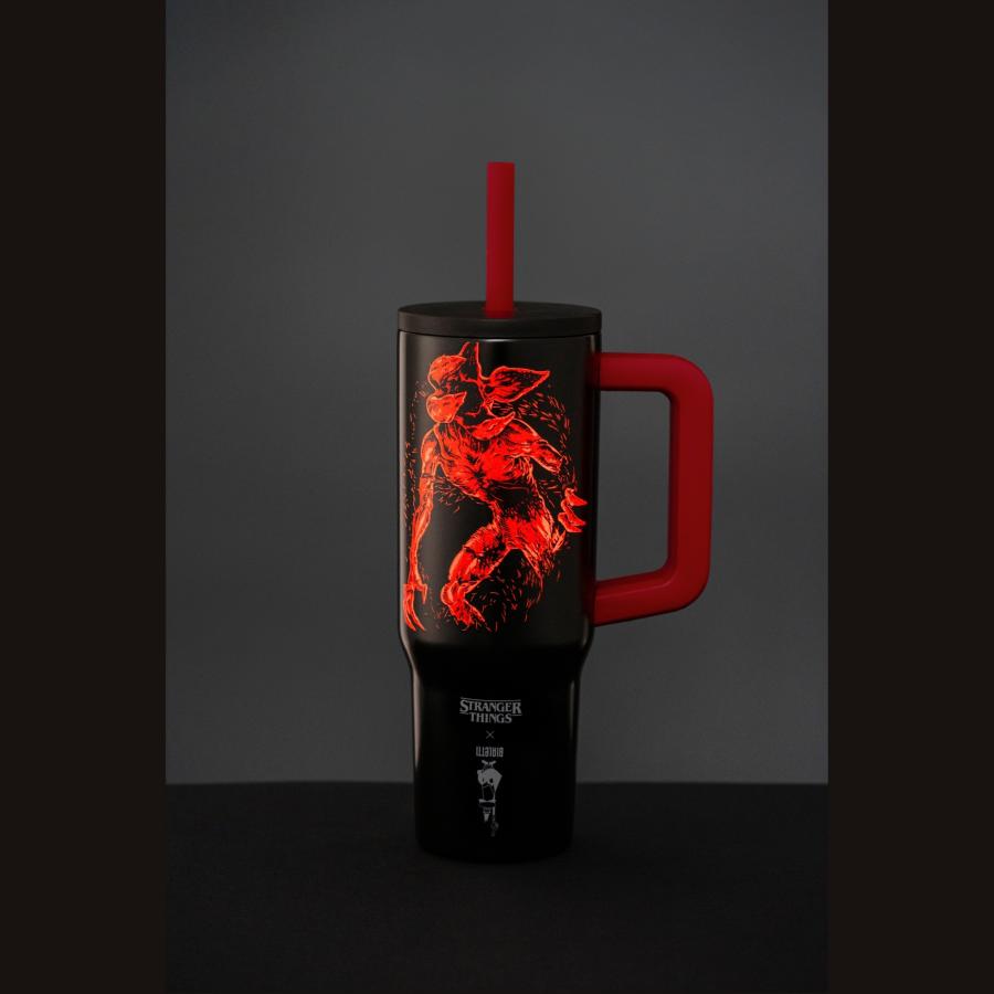 【公式】ビアレッティｘストレンジャーシングス グローインザダーク タンブラー900ml ＜ 真空 耐熱性 保温 保冷 まほうびん 魔法瓶 水筒 ネットフリックス ＞ | BIALETTI | 02
