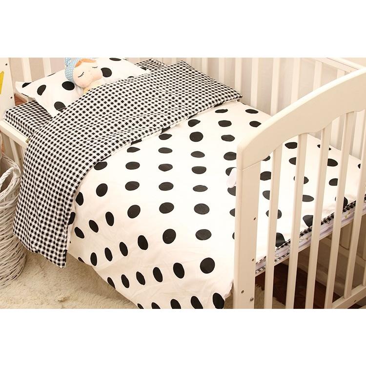 ベビー 布団カバー モノトーン 水玉 チェック おしゃれ 3点セット Ah02 Sylink おしゃれ インテリア 雑貨 通販 Yahoo ショッピング