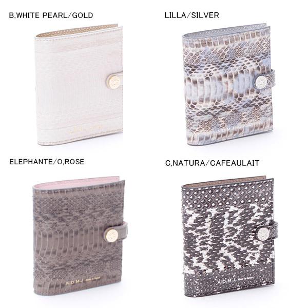ADMJ エーディーエムジェイ スネークレザー 2つ折りウォレット SNAKELEATHER 2FOLD WALLETの画像