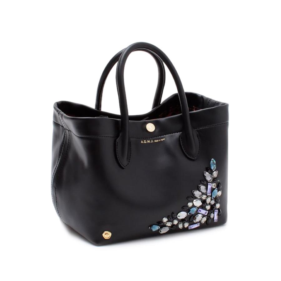 ADMJ エーディーエムジェイ バニティ クリスタル付 トートバッグ 20cm  