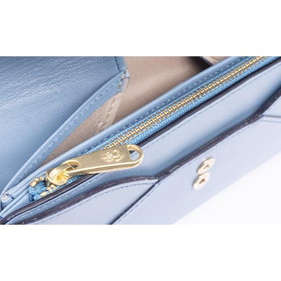 【新品・未使用】サン ヒデアキミハラ　クロコダイル型押しレザー　レター型 長財布 aclounge_sif-con