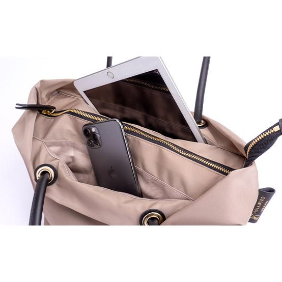 レビューで2000円CP  ヴィオラドーロ VIOLAd'ORO BIANCA ビアンカ ナイロン トートバッグ Mサイズ V-2175