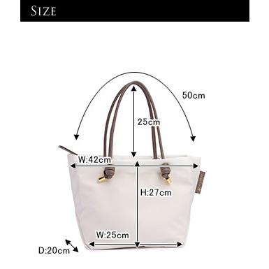 レビューで2000円CP  ヴィオラドーロ VIOLAd'ORO BIANCA ビアンカ ナイロン トートバッグ Mサイズ V-2175