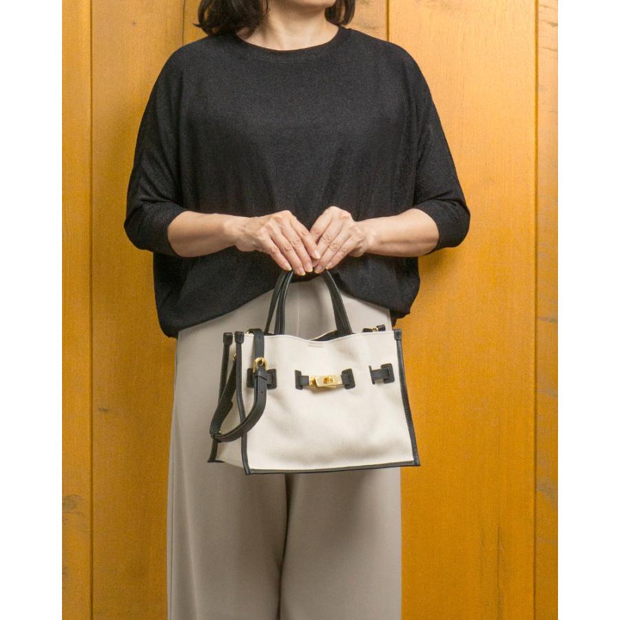 タイムセール‼️未使用‼️VIOLAd'ORO 2WAY キャンバス ハンドバッグ VIOLAd'ORO（ヴィオラドーロ） SALE セール 30％OFF VIOLAd'ORO MIRO