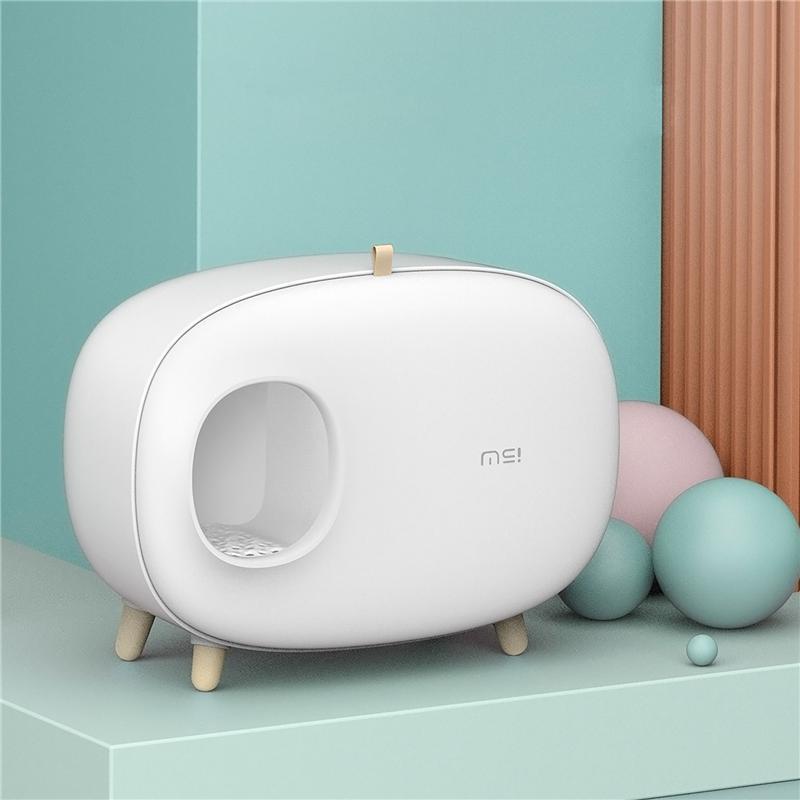 猫トイレ 大型 本体 猫トイレ砂 ネコトイレ おしゃれ 砂飛び散り防止 密閉式 臭い対策 スコップ付き 砂落とし ットトイレ 猫用品 大きい お掃除簡単 猫トイレ お掃除簡単 TM1261268251(11609円)