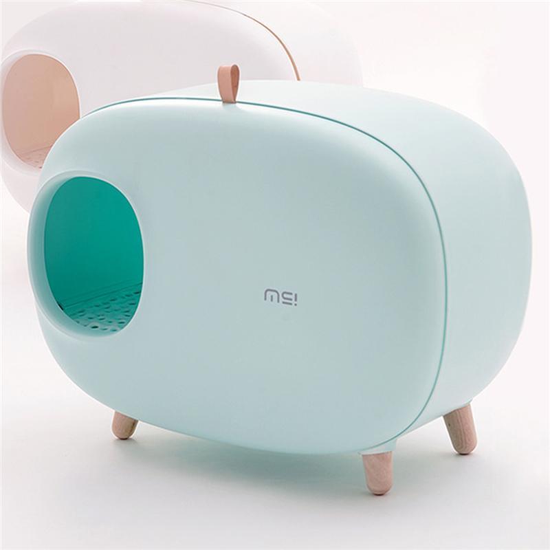 猫トイレ 大型 本体 猫トイレ砂 ネコトイレ おしゃれ 砂飛び散り防止 密閉式 臭い対策 スコップ付き 砂落とし ットトイレ 猫用品 大きい お掃除簡単 猫トイレ お掃除簡単 TM1261268251(11609円)