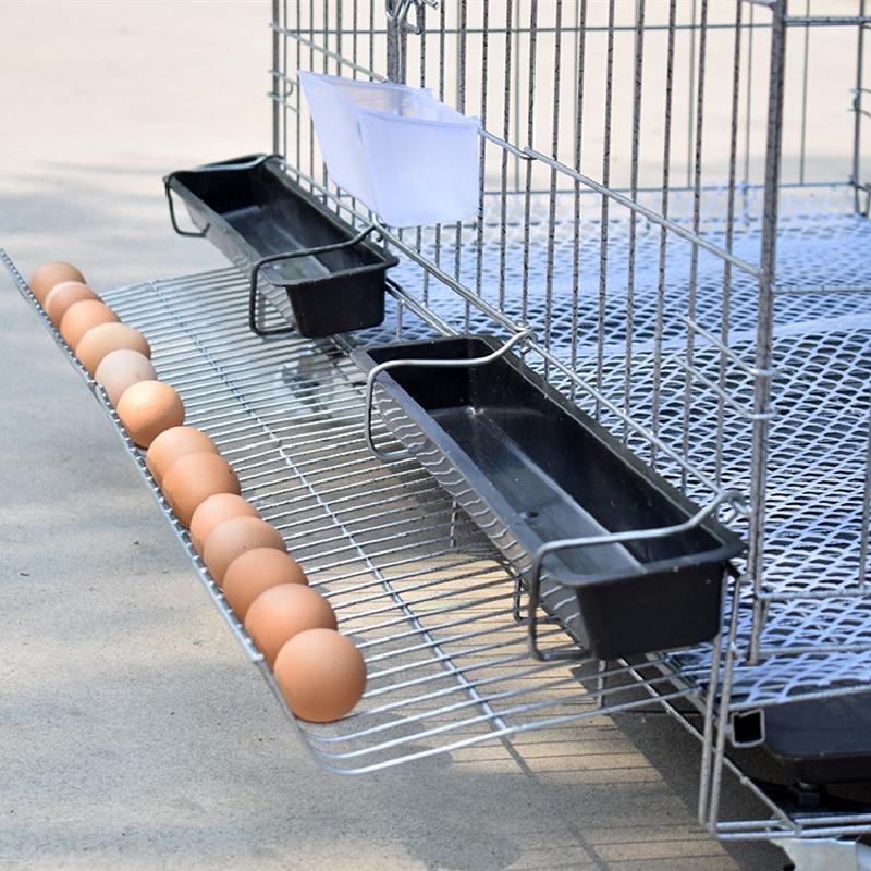 鶏小屋 チキンケージ飼育ケージ 特大世帯折りたたみ鶏小屋 自動エッグロールケージ トレー、水槽、フードボウル付き 複数のサイズ。 amp