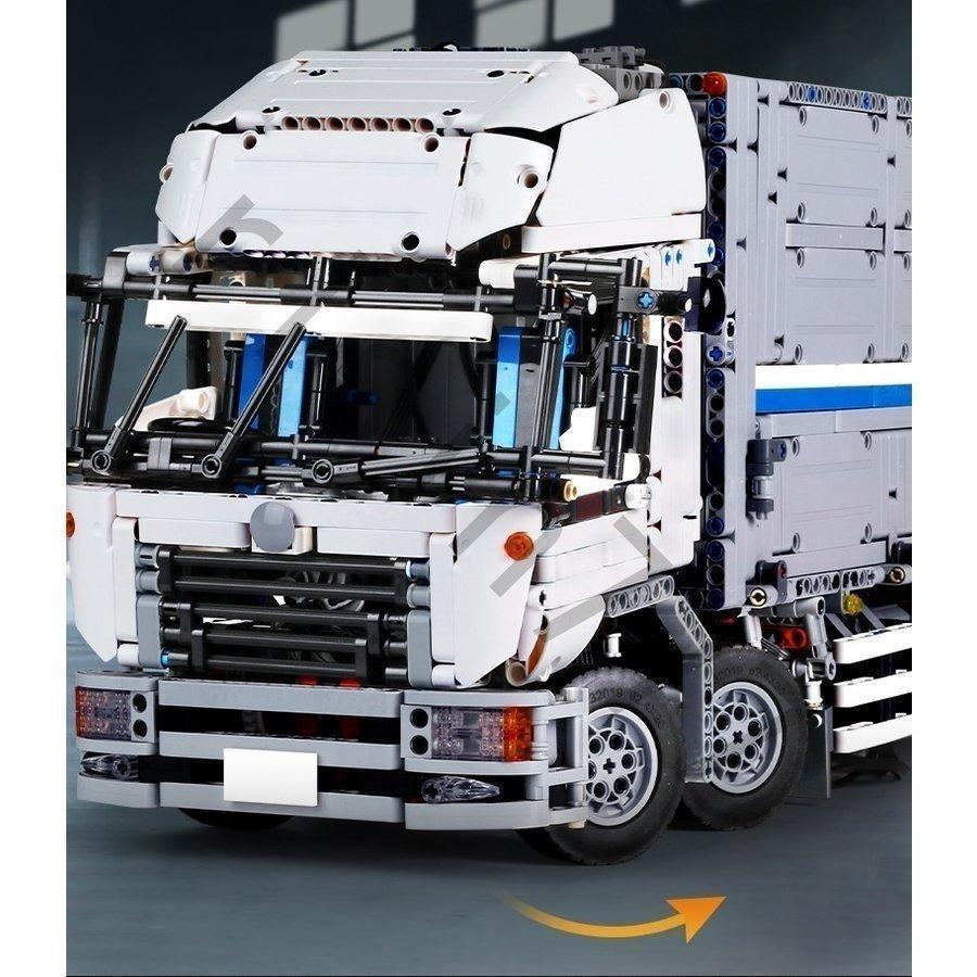 レゴ テクニック 互換品 ウィングボディトラック コンテナトラック ブロック 車 クリスマス プレゼント 23008 