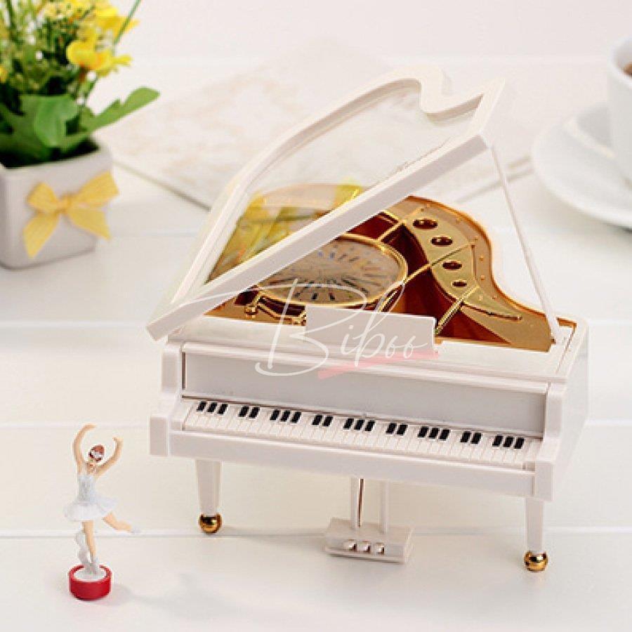 オルゴール バレリーナ ピアノ型 インテリア 癒し プレゼント 誕生日 お祝い 送料無料｜bibbo-store｜04