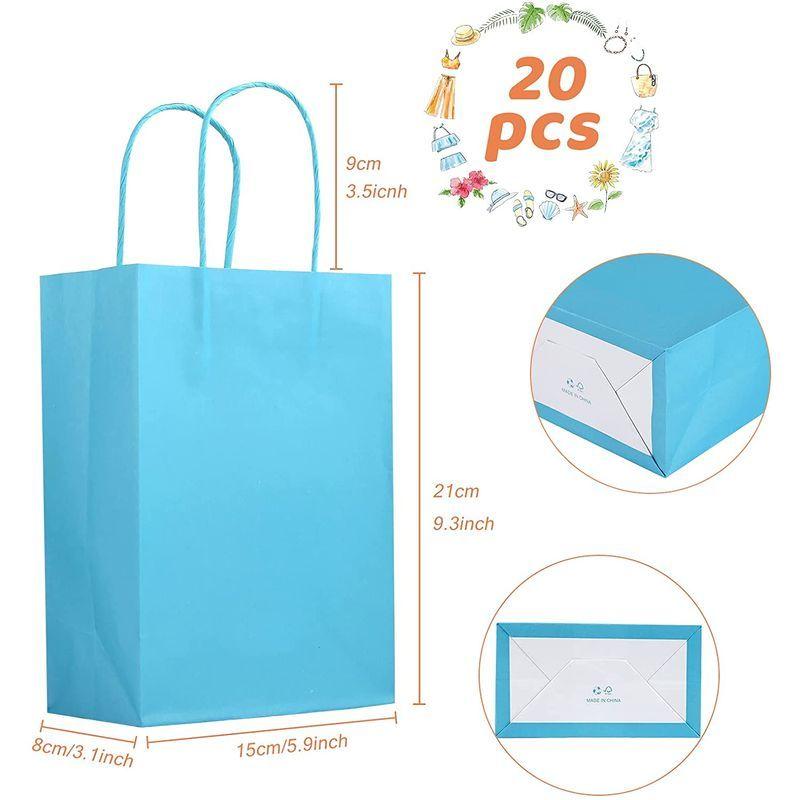 Kesote 手提げ袋 ギフトバッグ ラッピング袋 手提げ紙袋 商品袋 紙袋 パーティー 結婚式 ショッピングバッグ プレゼント カラフル 低価格で大人気の