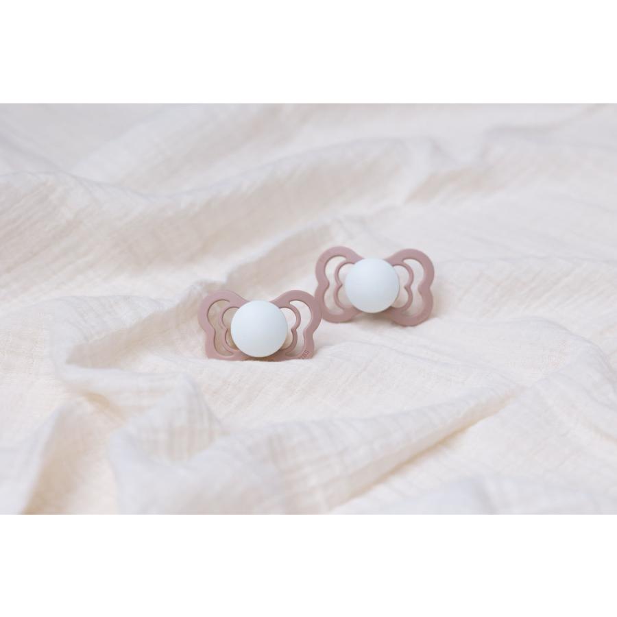 BIBS SUPREMEおしゃぶり 蛍光2個セット／ Designed＆Made in デンマーク お祝いギフト 出産祝い お勧め