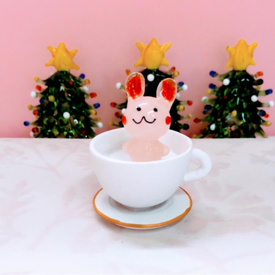 ポリレジン ティーカップ ミニチュア 置物 雑貨 小物 : きたのガラス