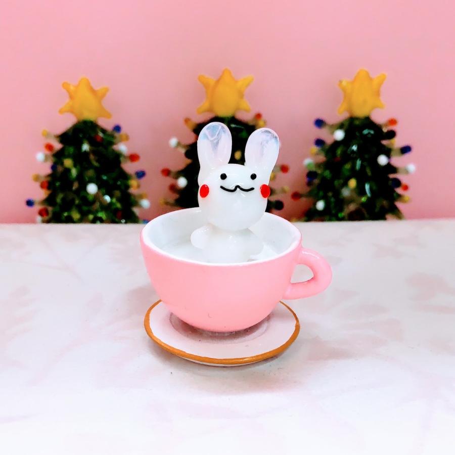 ポリレジン ティーカップ ミニチュア 置物 雑貨 小物 : きたのガラス