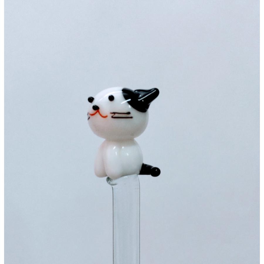 ガラス細工 マドラー ミケネコ ミニチュア 雑貨 動物 : きたのガラス