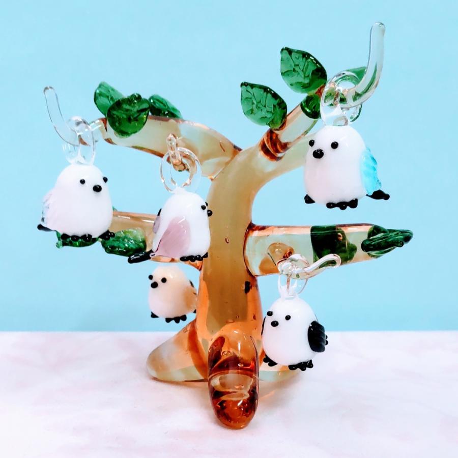 ガラス細工 シマエナガの木 S 茶 ミニチュア 置物 雑貨 動物 鳥 北海道 T 1172a きたのガラス工芸 通販 Yahoo ショッピング