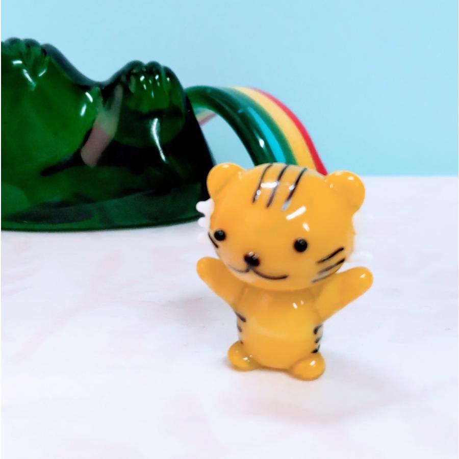 干支 寅 ガラス細工 ミニチュア