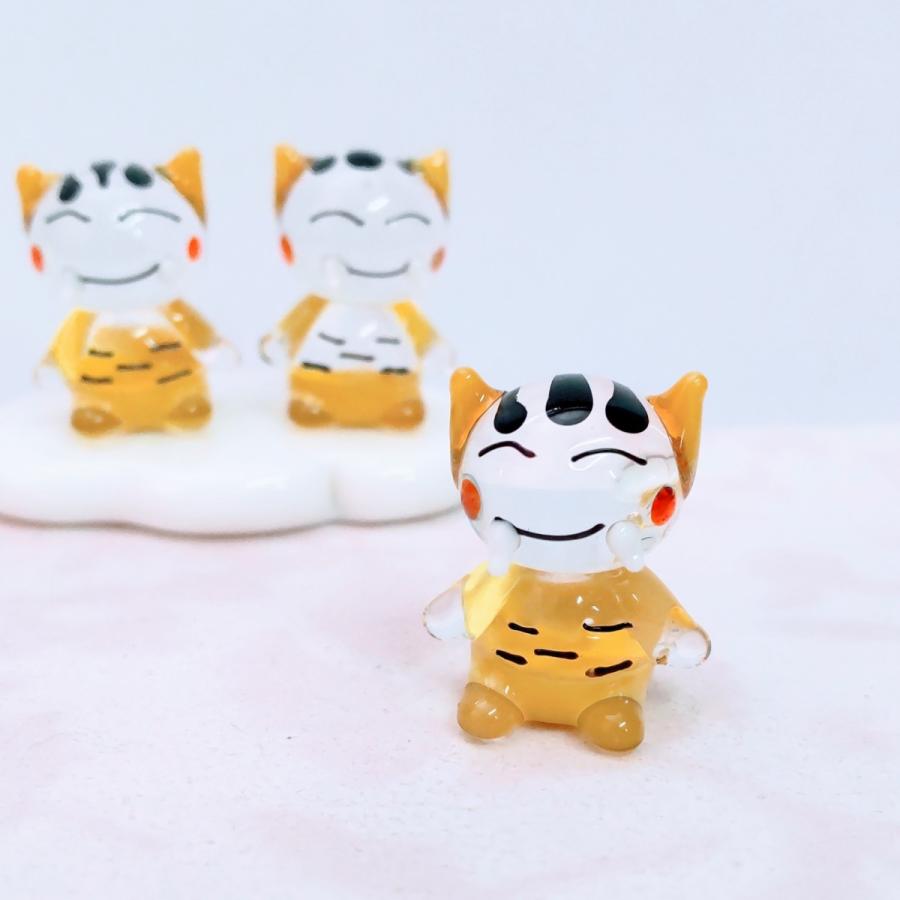 ガラス細工 かみなり様 ミニチュア 置物 雑貨 小物 節分 雷様 ガラス細工 かみなり様 ミニチュア 置物 雑貨 小物 節分 雷様