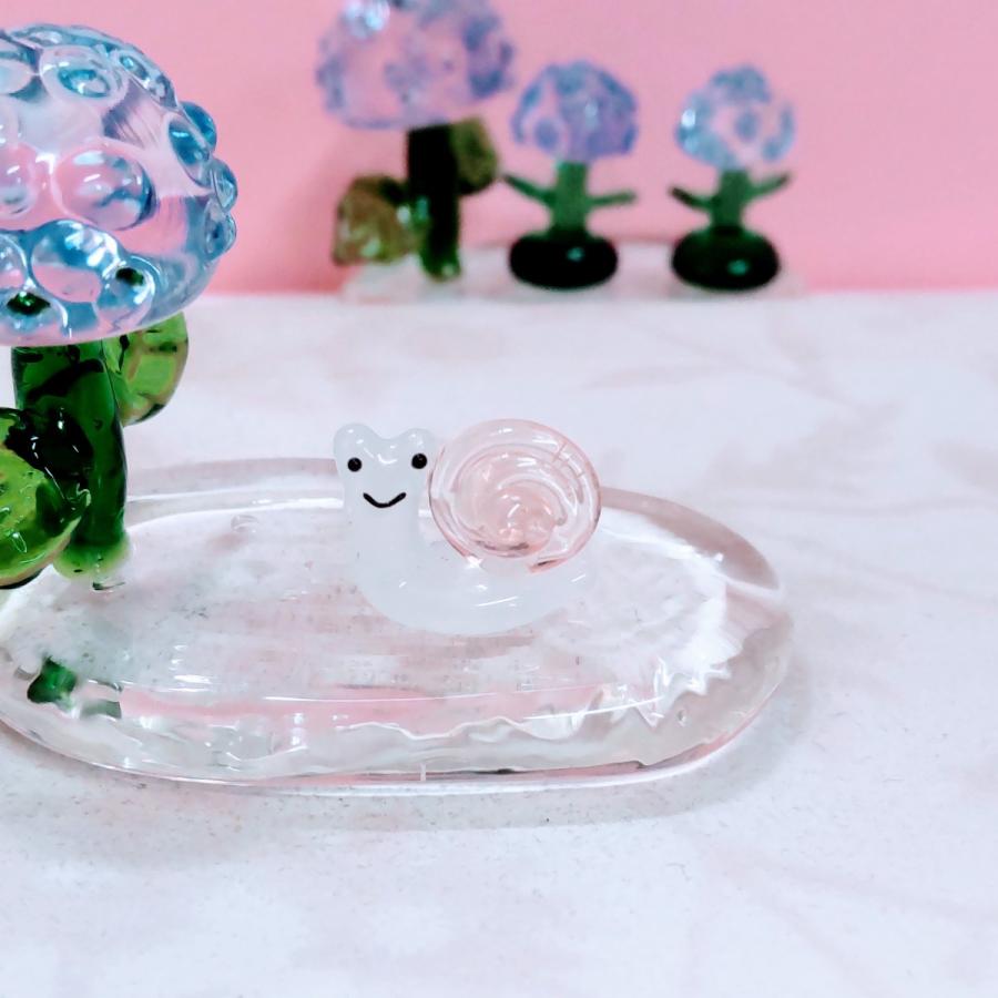 ガラス細工 カタツムリ(S) ピンク ミニチュア 雑貨 置物 小物 ガラス細工 カタツムリ(S) ピンク ミニチュア 雑貨 置物 小物