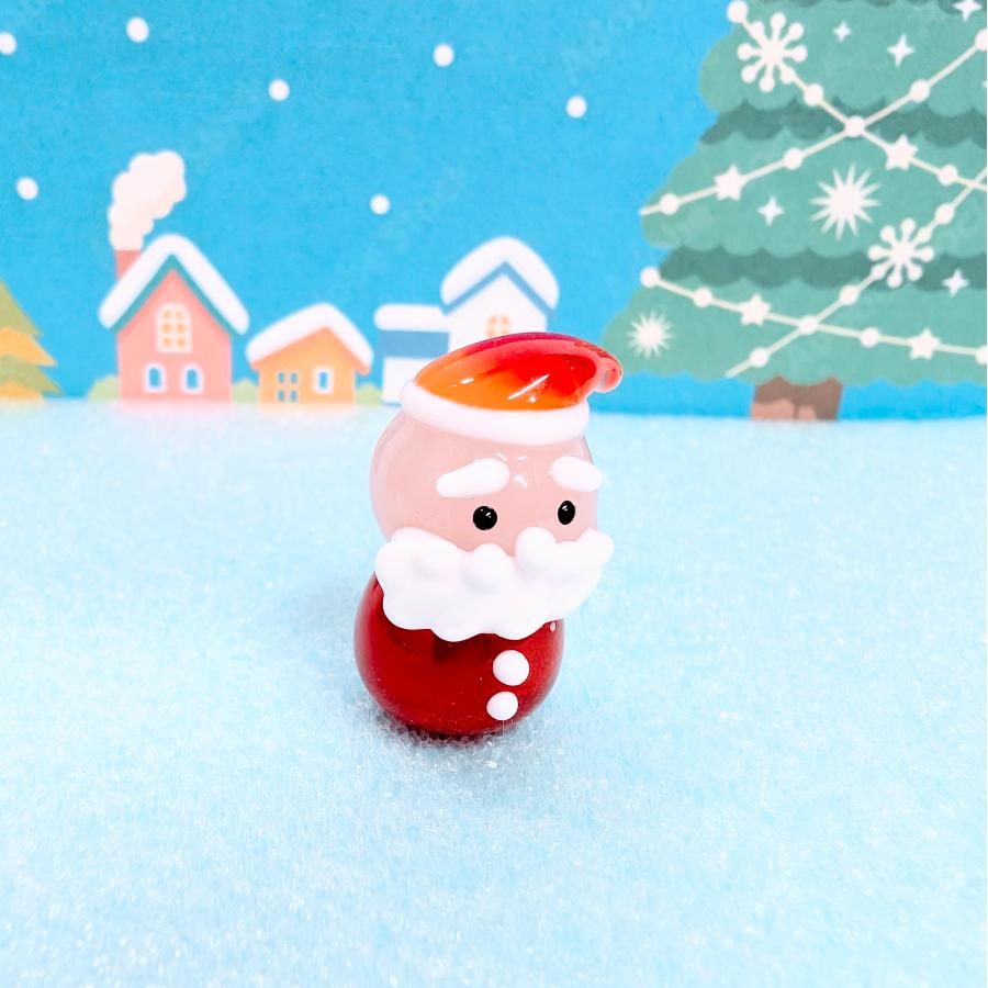 ガラス細工　ミニチュア　サンタ　クリスマス クリスマス 飾り サンタクロース ガラス細工 ミニチュア 雑貨 ハート