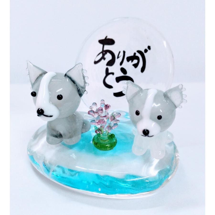 ガラス細工 ありがとう パピヨンペア ラベンダー ミニチュア 置物 雑貨 母の日 父の日 ギフト プレゼント 犬 小物 花 T 262 きたのガラス工芸 通販 Yahoo ショッピング