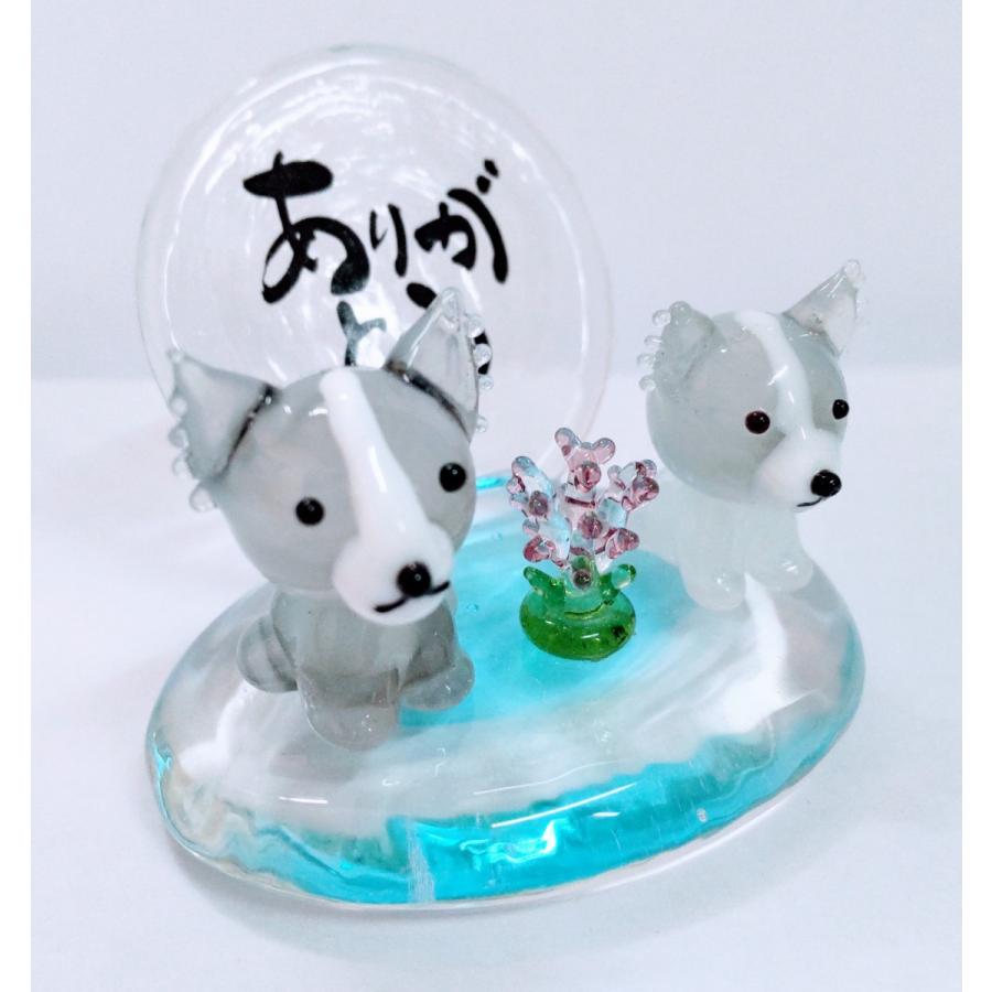 ガラス細工 ありがとう パピヨンペア ラベンダー ミニチュア 置物 雑貨 母の日 父の日 ギフト プレゼント 犬 小物 花 T 262 きたのガラス工芸 通販 Yahoo ショッピング