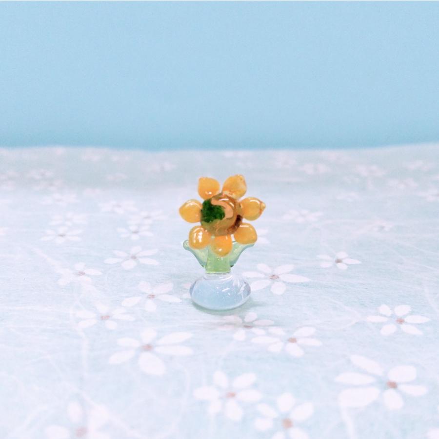 ガラス細工 ミニミニ ひまわり ミニチュア 置物 雑貨 花 T 4694 きたのガラス工芸 通販 Yahoo ショッピング