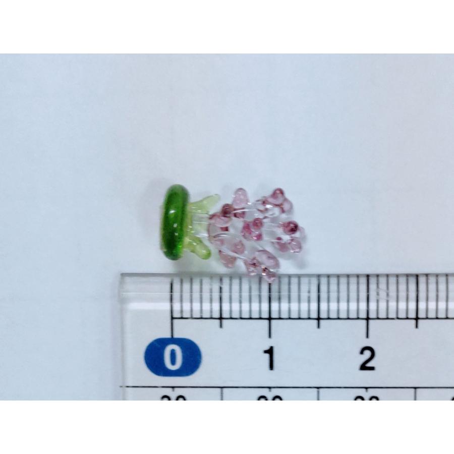 ガラス細工 ミニミニ ラベンダー ミニチュア 置物 雑貨 花 : きたの