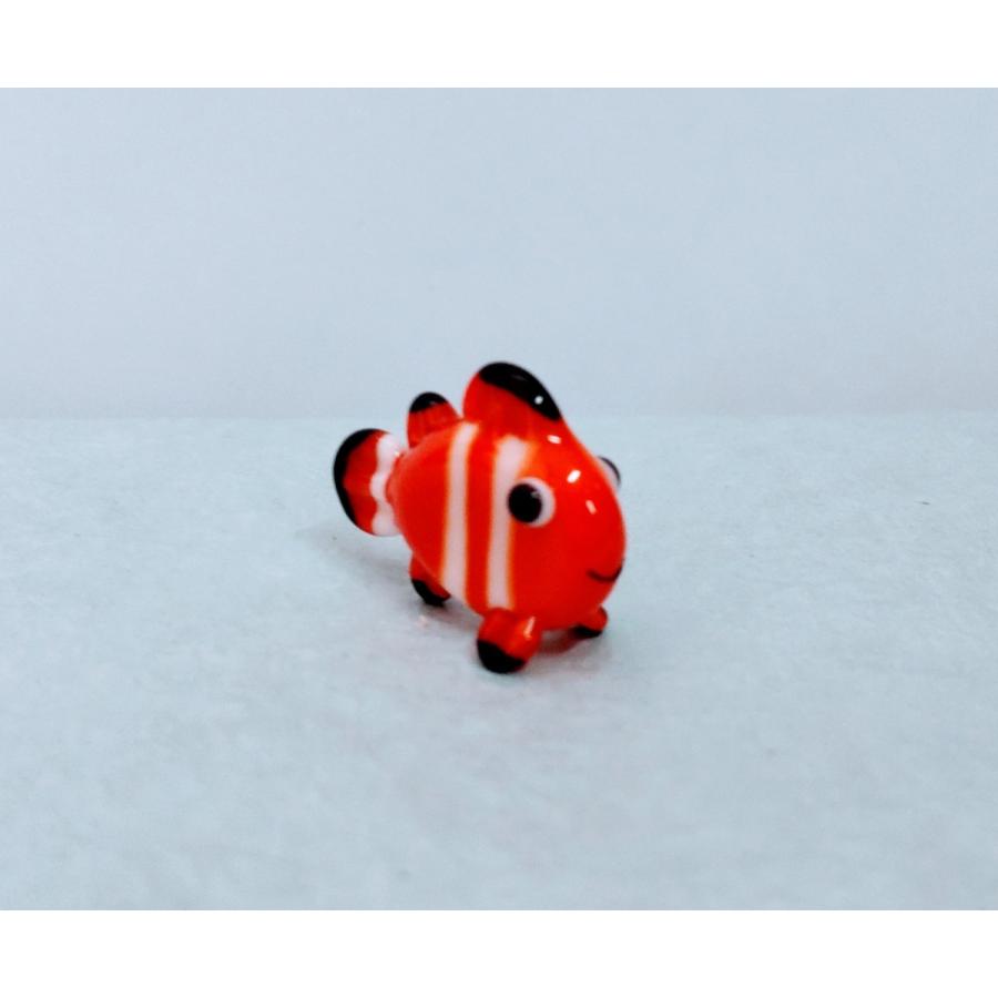 ガラス細工　ミニチュア　　クマノミ 魚 ガラス細工 ミニチュア 雑貨 水族館 お土産 グラススクエア