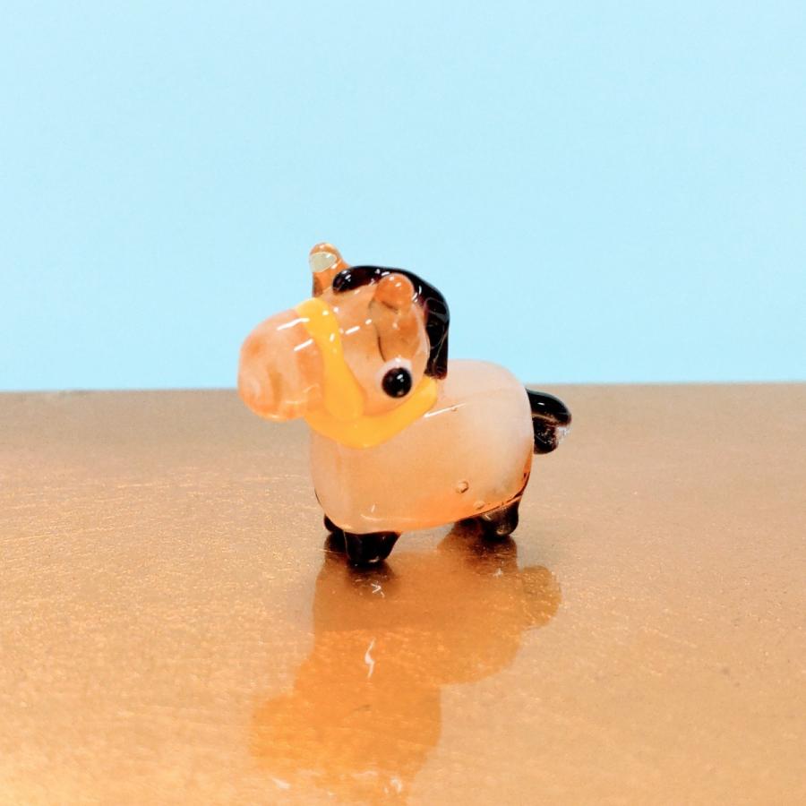 ガラス細工 ウマ（S) 午 ミニチュア 置物 雑貨 小物 干支 十二支