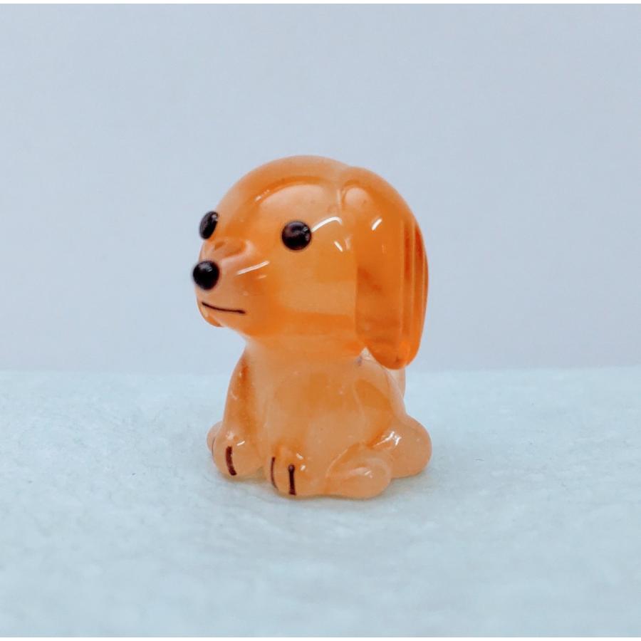 ガラス細工 ダックス（M）ミニチュア 置物 雑貨 犬 小物 動物 : きたの