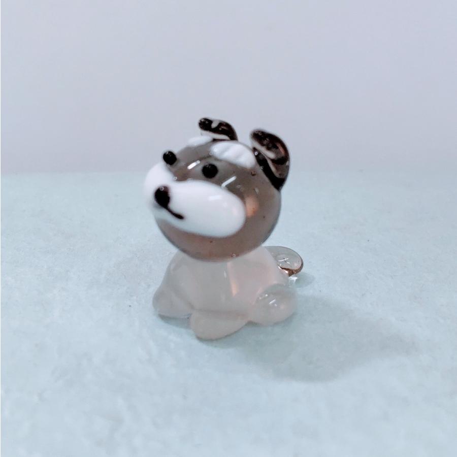 ガラス細工 シュナウザー（S）ミニチュア 置物 雑貨 犬 小物 動物