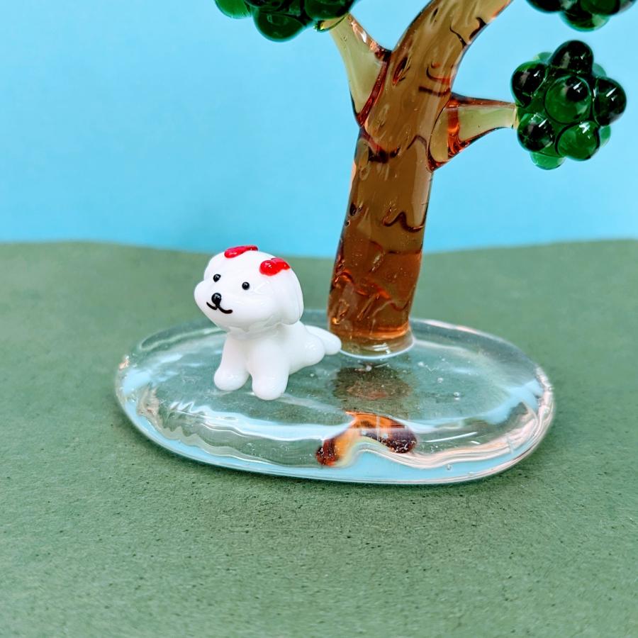 ガラス細工 マルチーズ ミニ ミニチュア 置物 雑貨 犬 小物 動物 Passport Today